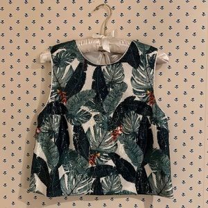 Rachel Zoe Tiana Palm Sequin Top